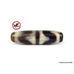 Antique and Powerful agate bead Dzi,  Tibetan DZI "Double Tiger Tooth",  high energy DZI bead,  Tibetan agate bead