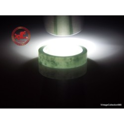 Green Jade Ring US 8 - 18.2mm,  pale Green Natural Jadeite Jade Ring straight cut,  Certified Jadeite Jade Ring