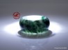 Anillo de jade jadeíta verde oscuro natural, talla US11 - 20,7 mm de ., anillo de jade jadeíta certificado.