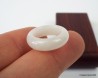 Natural Jade Ring US 3 - 14.1mm,  White Jadeite Jade Ring,  Untreated certified Jade ring,  Jade ring very small size