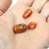 Lote 3x Coral rojo natural antiguo de 24,5 quilates - 4,9 g, piezas antiguas de coral rojo, natural sin tratar