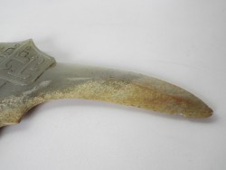 Archaic ceremonial Jade Axe Weapon,  Chinese Hetian Jade GE Dagger-Axe,  Dynasty Zhou (1122 bC-249 bC)