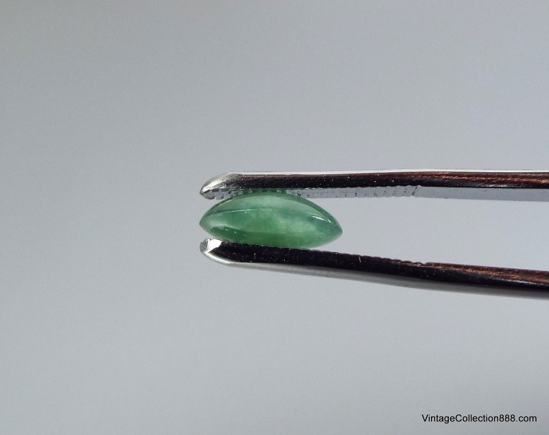 Green Jade cabochon 3.5ct  Green. Natural Jadeite Jade "Grade A" Untreated - JB628