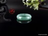 Natural Light Bluish Green Icy Jadeite Jade Ring US 9.75 -19.7mm,  Certified Jadeite Jade ring. Jade ring