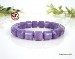 Lavender Jade barrel beaded...