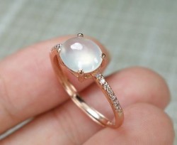 Translucent Jade Ring,  Icy...