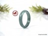 Translucent Light Teal Natural Jadeite Jade Ring US 11 - 20.6mm,  Jadeite Jade with Certificate