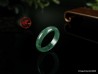 Anillo de jadeíta verde natural, tamaño 6-16,6 mm, anillo de jadeíta certificado. Anillo de jade para mujer y niña.