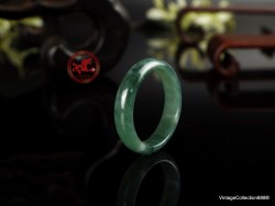 Anillo de jadeíta verde natural, tamaño 6-16,6 mm, anillo de jadeíta certificado. Anillo de jade para mujer y niña.