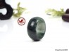 Anillo de jade jadeíta verde oscuro natural, talla US11 - 20,7 mm de ., anillo de jade jadeíta certificado.