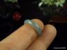 Natural Light Bluish Green Icy Jadeite Jade Ring US 6.25 -16.8mm,  Certified Jadeite Jade ring. Jade ring