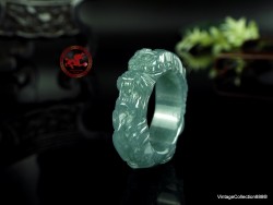 Dragon Jadeite Jade Ring US...