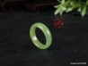 Anillo de jade jadeíta verde claro natural de . 6 -16,5 mm, anillo de jade jadeíta certificado.