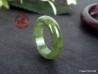 Natural Jadeite Ring size US 6.75 - 17mm,  Translucent Green natural Jadeite Jade Ring,  Certified Untreated