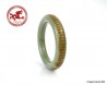 Chinese Hetian Jade Bracelet 59mm-2.32" with engraved sutra prayer to Kwan Yin,  Nephrite Hetian Jade Bracelet