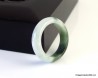 Natural white and green Jade Ring "Grade A" No treatment,  size US 4.5,  Grade A Jade ring for Woman.