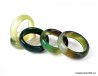 AGATE Ring band of several colors,  Green Agate Ring,  Brown,  Orange,  Blue,  Black sizes about US 6.75 to US 7.75