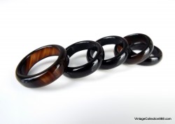 AGATE Ring band of several colors,  Green Agate Ring,  Brown,  Orange,  Blue,  Black sizes about US 6.75 to US 7.75