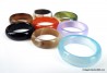 AGATE Ring band of several colors,  Green Agate Ring,  Brown,  Orange,  Blue,  Black sizes about US 6.75 to US 7.75