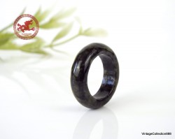 Natural black Jade Ring US...