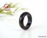 Natural black Jade Ring US 3.5 - 14.6mm,  black natural Jadeite Jade Ring,  Untreated Undyed Jade ring