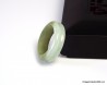 Jade ring Green & White US 7.5,  double ring of Natural Jadeite Grade A,  olive  - CJR69836