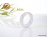 Natural white Jade Ring US 4.25 - 15.1mm,  white natural Jadeite Jade Ring,  Untreated Undyed Jade ring