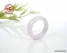 Natural white Jade Ring US 4.25 - 15.1mm,  white natural Jadeite Jade Ring,  Untreated Undyed Jade ring