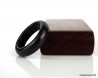 Natural Jade Ring for Women,  Translucent grayish black color - Size US 6.75 - 17.2mm,  Certificate included.