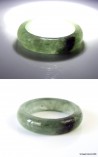 Anillo de jade verde y blanco de talla 7,75 a 18 mm, anillo de jade jadeíta verde helado natural, anillo de jade certificado