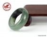 Natural Green Jade Ring US 6.75 - 17mm,  translucent Green Jade Ring,  Untreated Undyed Jadeite Jade Ring