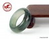 Natural Green Jade Ring US 6.75 - 17mm,  translucent Green Jade Ring,  Untreated Undyed Jadeite Jade Ring