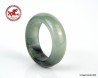 Natural Green Jade Ring US 6.75 - 17mm,  translucent Green Jade Ring,  Untreated Undyed Jadeite Jade Ring