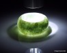 Natural Green Jade Ring US 10.25 - 20.1mm,  Untreated Jadeite Jade ring,  light green Jadeite