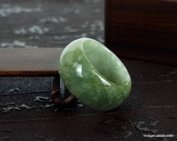 Natural Green Jade Ring US...