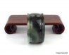 Natural Green Jade Ring US 12.5 - 21.6mm,  Untreated Jadeite Jade ring,  dark green Jadeite Jade ring,  Thumb ring