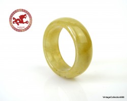 Yellow Jade Ring US 6.75 -...