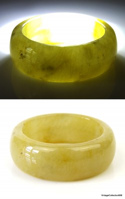 Yellow Jade Ring US 6.75 - 17.1mm,  natural Jadeite Ring,  honey Jade Ring,  yellow Jadeite Jade Ring,  6.75 for women