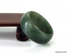 Natural Jade Ring US 9.5 - 19.5mm,  Bluish Green Jadeite Jade Ring Untreated,  Natural Jadeite Jade wide