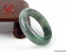 Natural Jade Ring US 6.75 - 17.2mm,  translucent Green Grey Jade Ring,  Untreated Undyed Jadeite Jade Ring