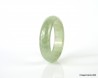 Anillo de jade natural, talla US10,25-20 mm, anillo de jade jadeíta natural verde claro helado, certificado sin tratar