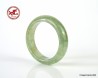 Natural Jade Ring US 10.25 - 20mm,  Icy light Green natural Jadeite Jade Ring,  Certified Untreated Translucent