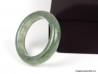 Anillo de jade verde helado, tamaño 7,75-17,8 mm, anillo de jadeíta verde helado transparente translúcido natural