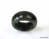 Anillo de jade jadeíta verde oscuro natural de talla 10,25 a 20 mm, anillo de jade jadeíta certificado. hombre