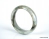 Natural Jade vintage Bangle 54 mm -2.12,  Jadeite bracelet,  white,  green & brown,  for woman and girl.