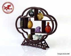 Display furniture for Chinese Miniatures,  Wooden display self stand,  furnitures for Snuff Bottles,  Netsukes and figures