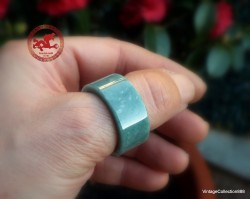 Natural Green Jade Ring US...