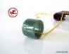 Natural jadeite jade pendant,  jade green handmade Circle tube ring,  Jade necklace for men or women