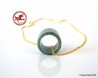 Natural jadeite jade pendant,  jade green handmade Circle tube ring,  Jade necklace for men or women