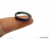 Natural Jadeite Jade ring Green translucent and high gloss US 7.5 - 17.6mm,  straight cut Jade slim ring